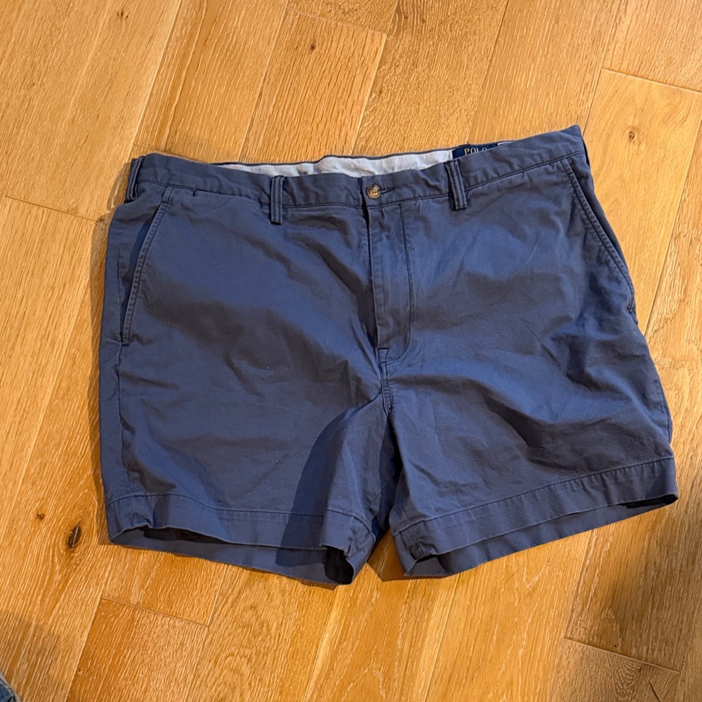 Ralph Lauren Navy Flat Front Shorts